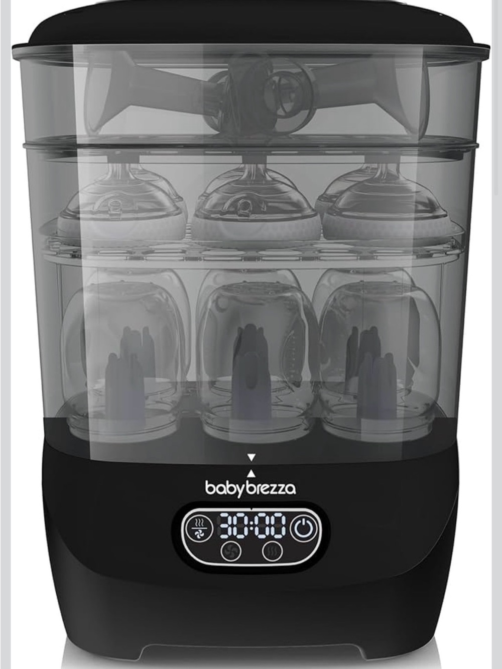 Baby Brezza Black Electric Baby Bottle Sterilizer
